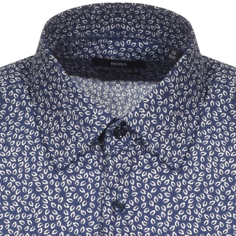 Alternative Image for ProductBOSS Ganos Slim Fit Long Sleeve Shirt Navy3